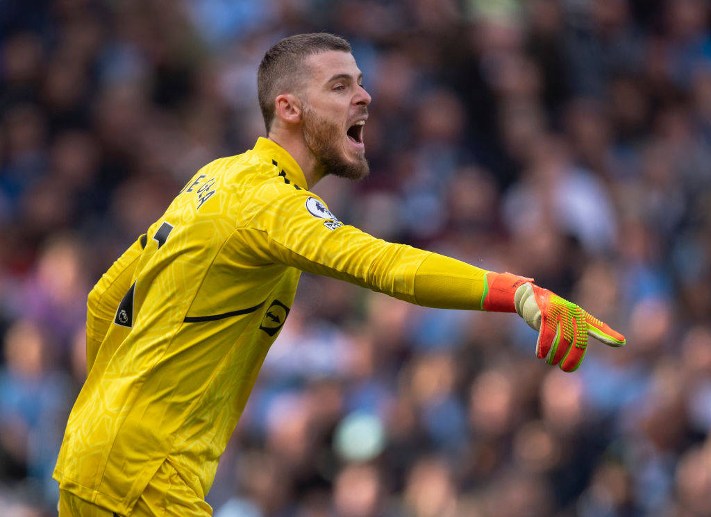 David De Gea Shouting While Pointing Wallpaper