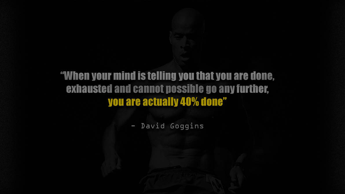 David Goggins Hard Work Quote Wallpaper