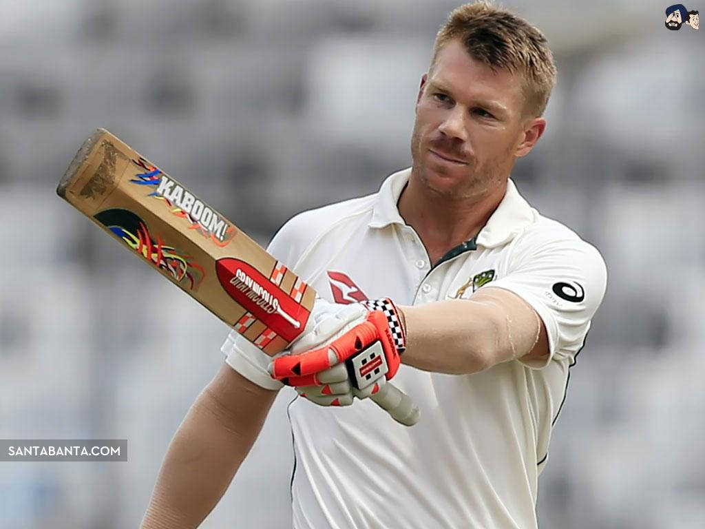 David Warner White Shirt Wallpaper