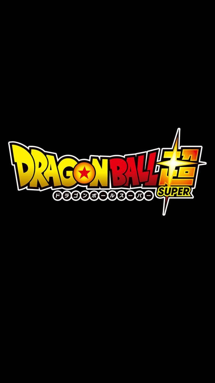 Dbz Logo On Black Background Wallpaper