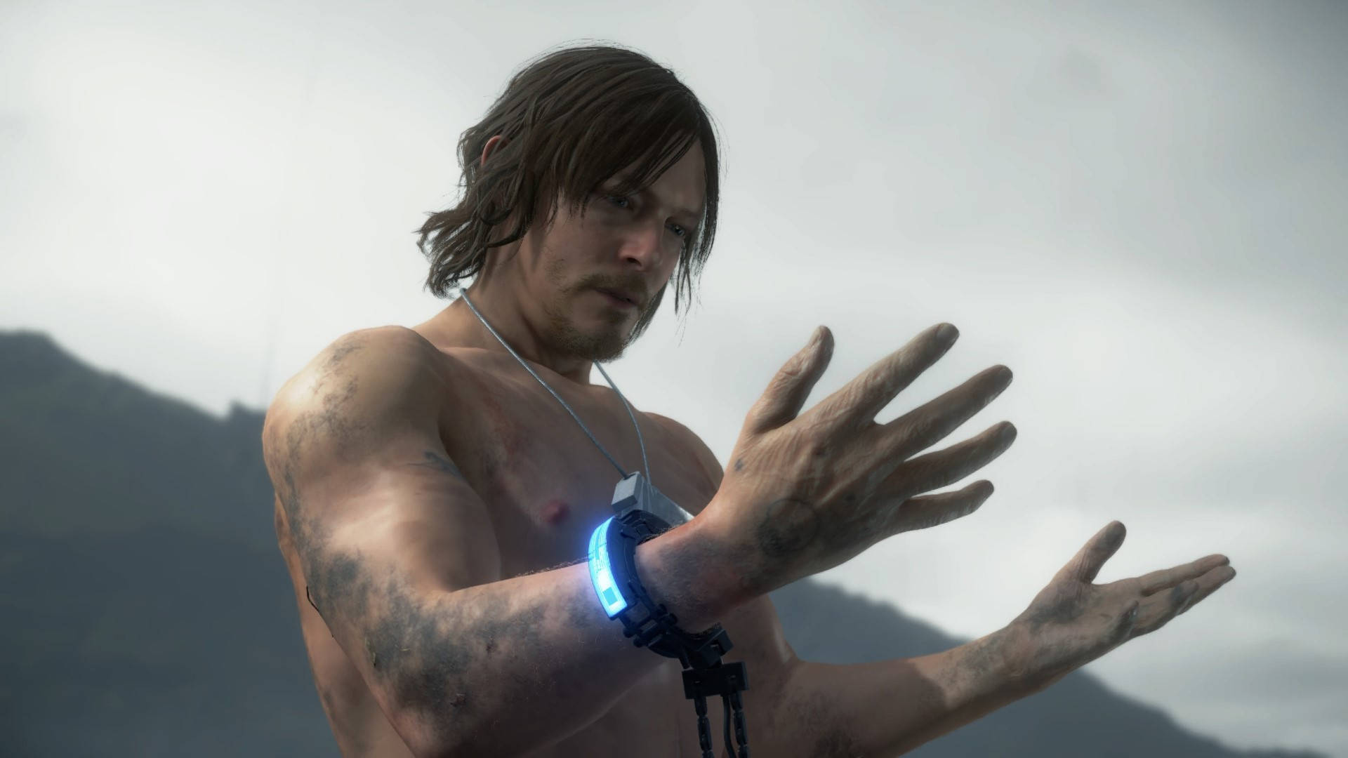 Death Stranding 1920x1080 Blue Bracelet Wallpaper