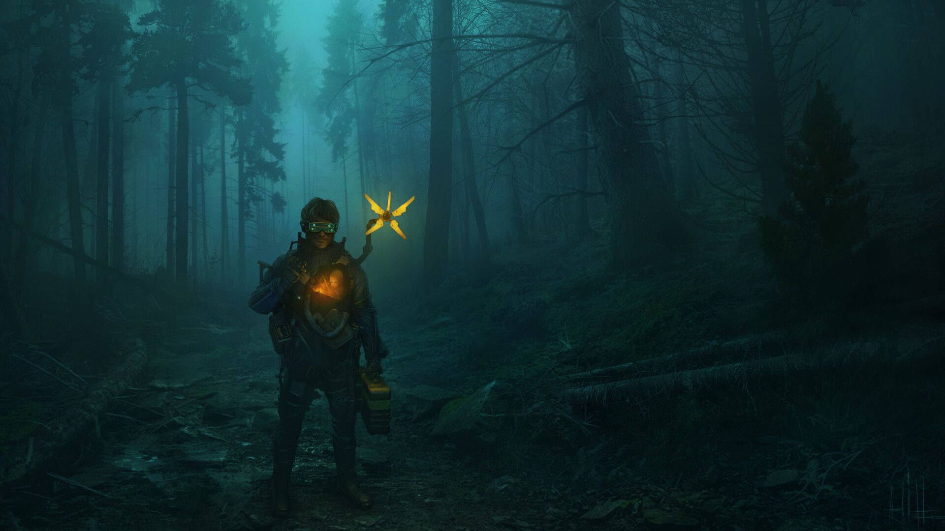 Death Stranding 1920x1080 Dark Forest Wallpaper