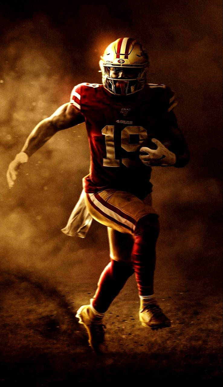 Deebo Samuel Gold Light Wallpaper