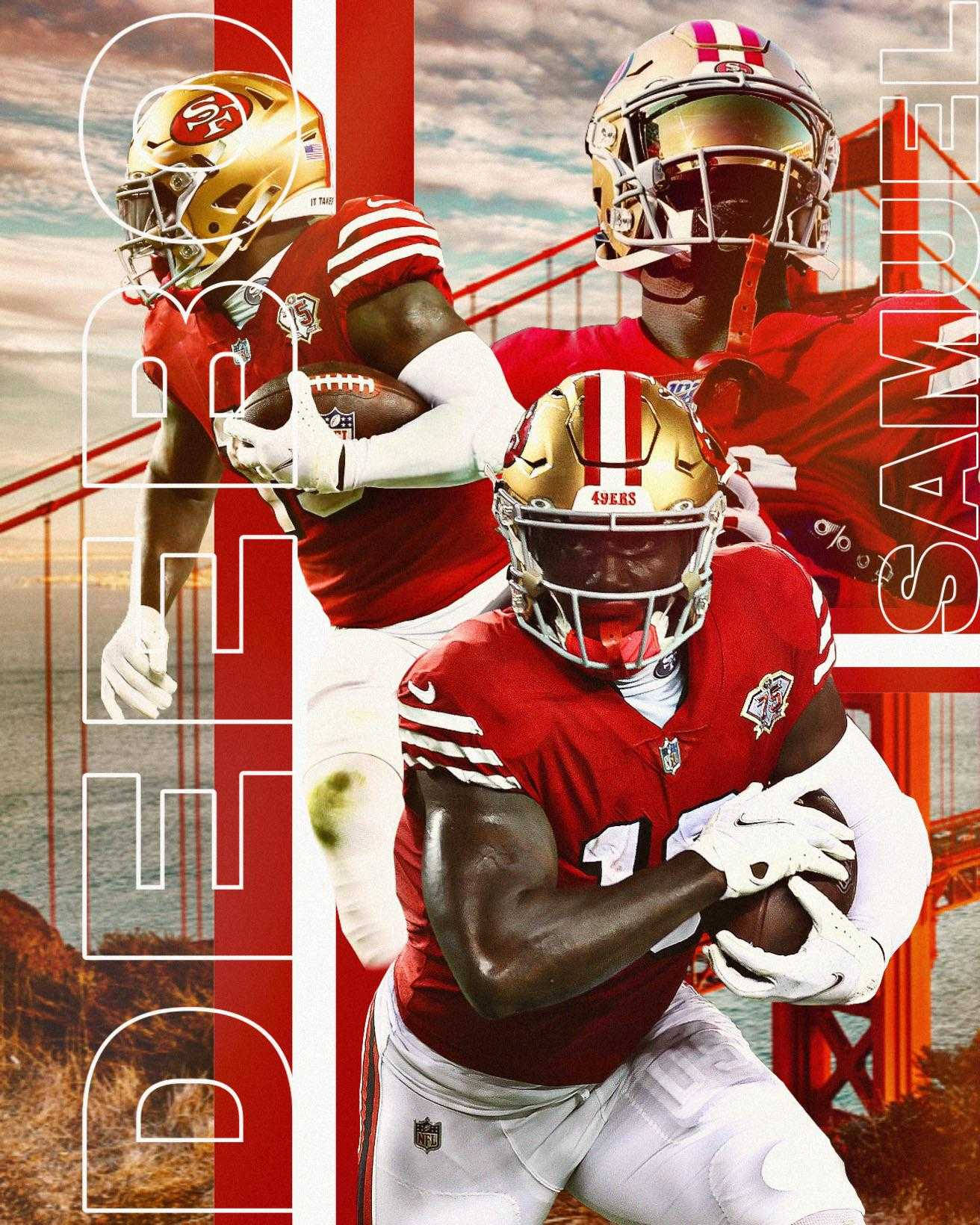 Deebo Samuel Of San Francisco 49ers Wallpaper