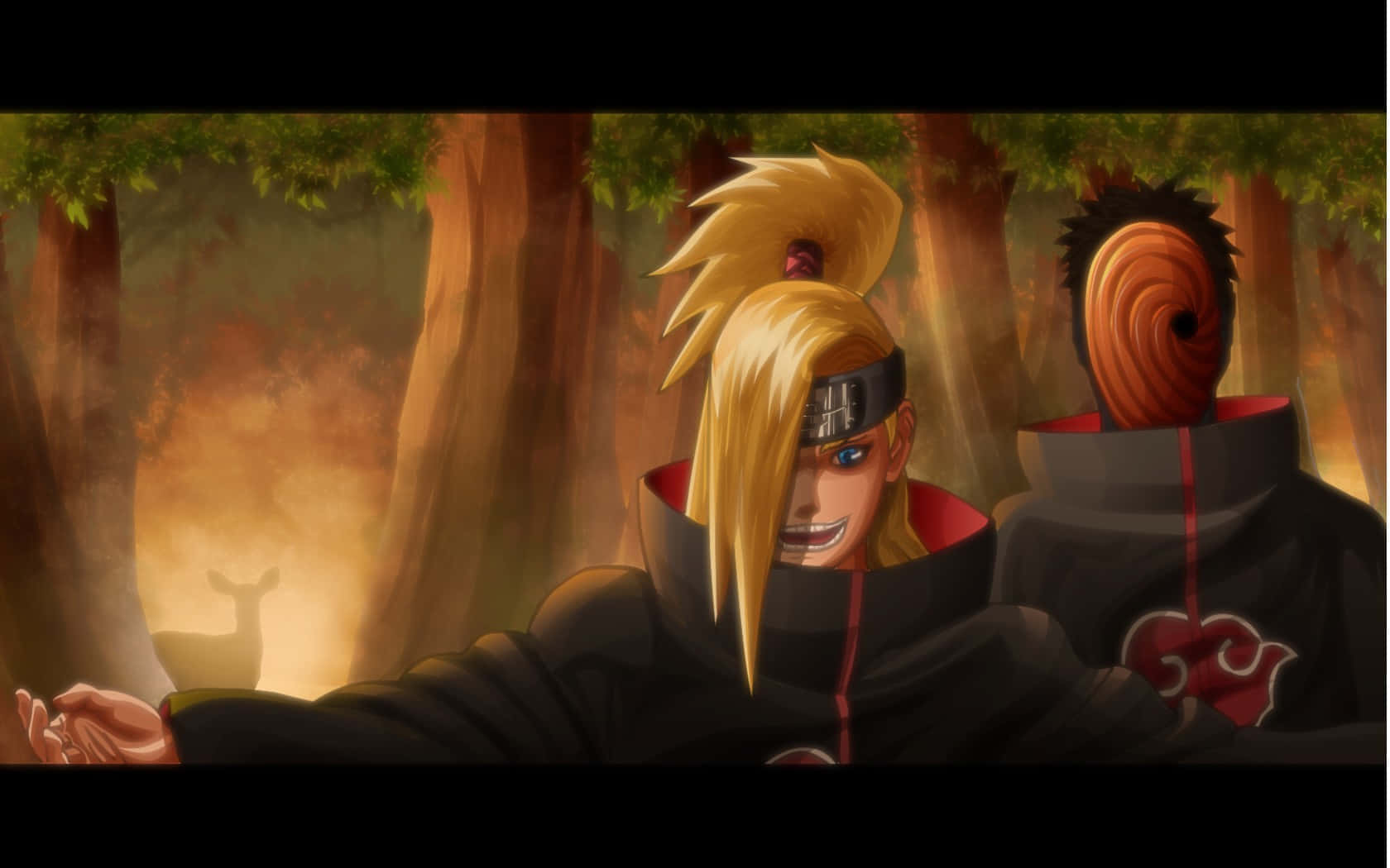 Deidara And Obito Digital Artwork Wallpaper