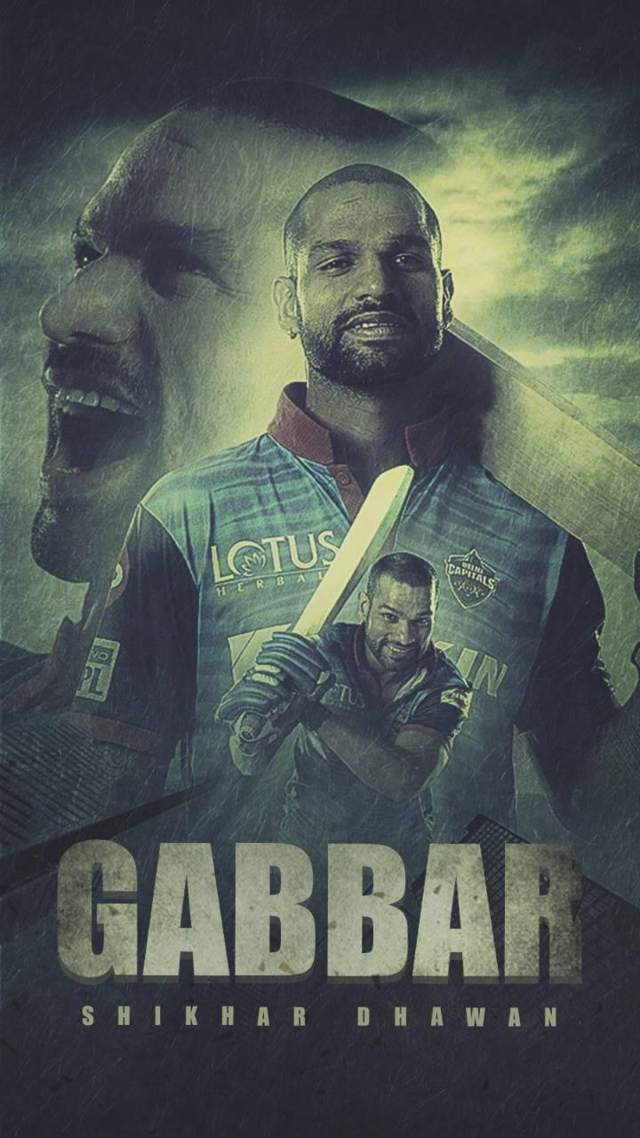 Delhi Capitals Dhawan Wallpaper