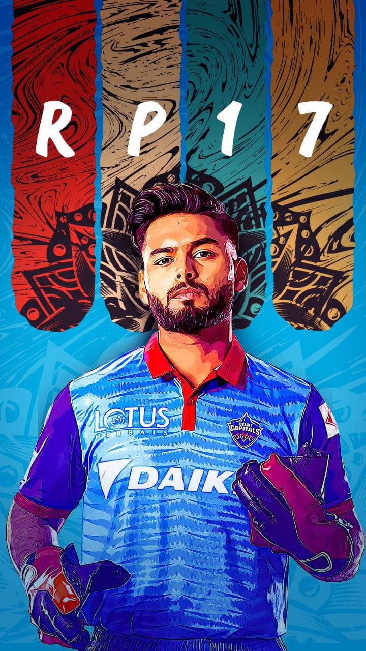 Delhi Capitals Fan Art Wallpaper