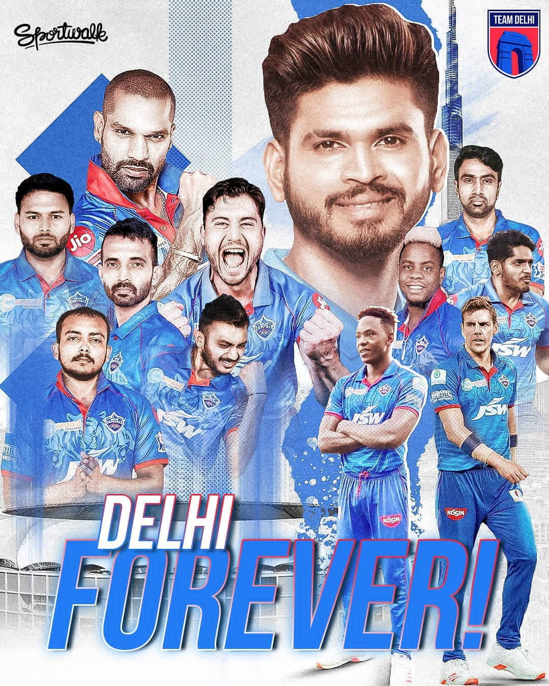 Delhi Capitals Forever Wallpaper