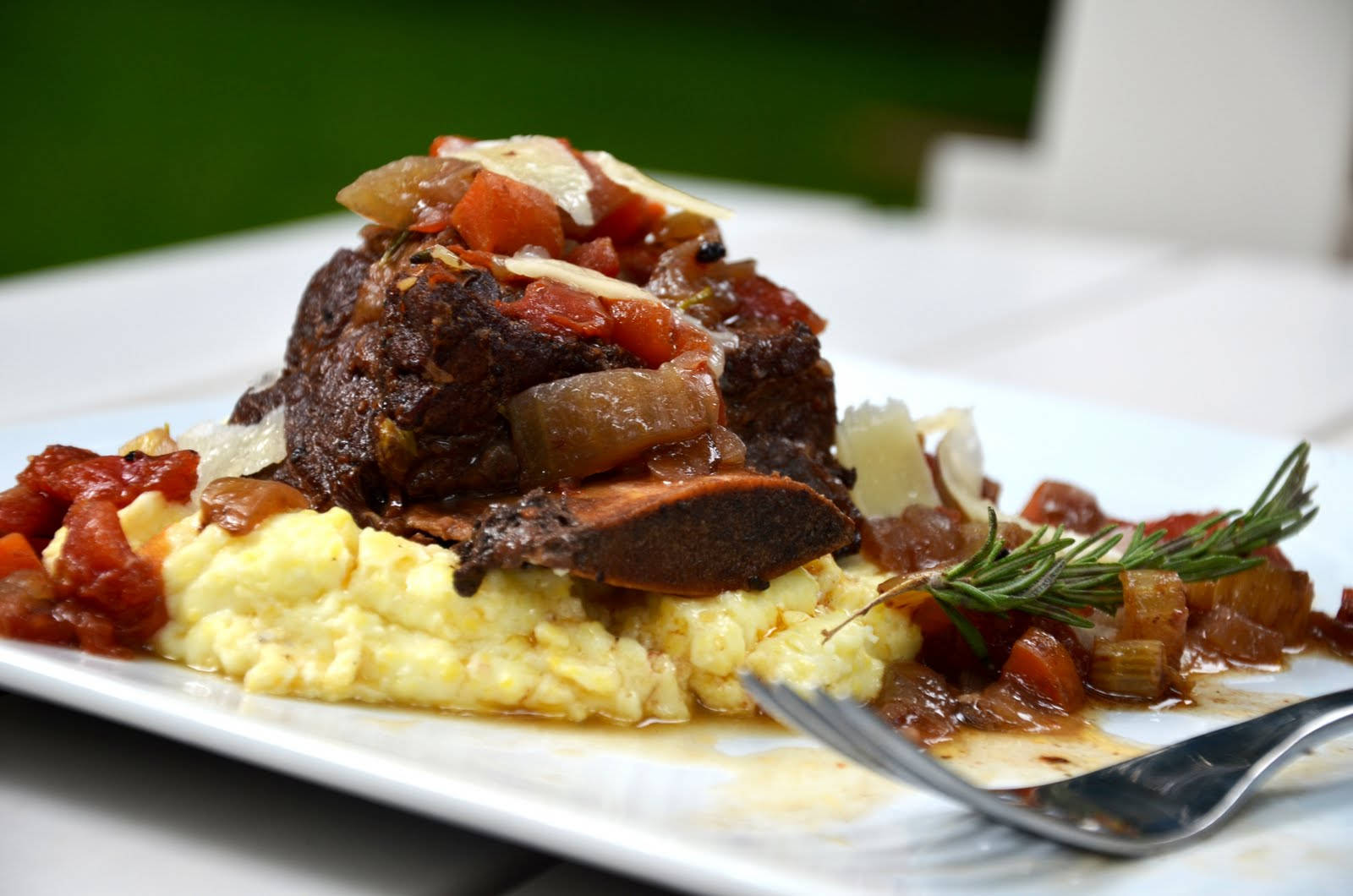 Delicious Polenta With Savory Short Ribs Wallpaper