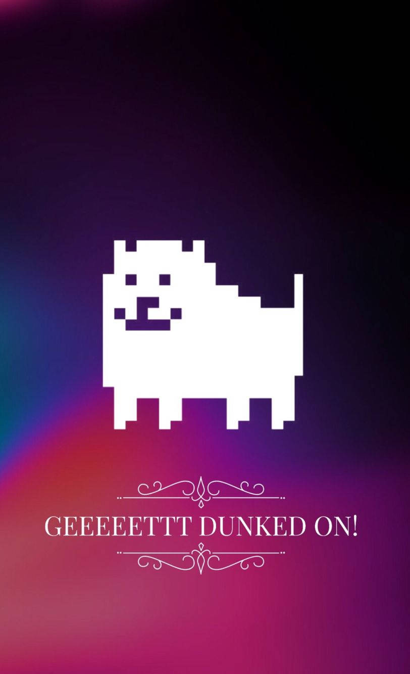 Deltarune Dog Get Dunked On Wallpaper