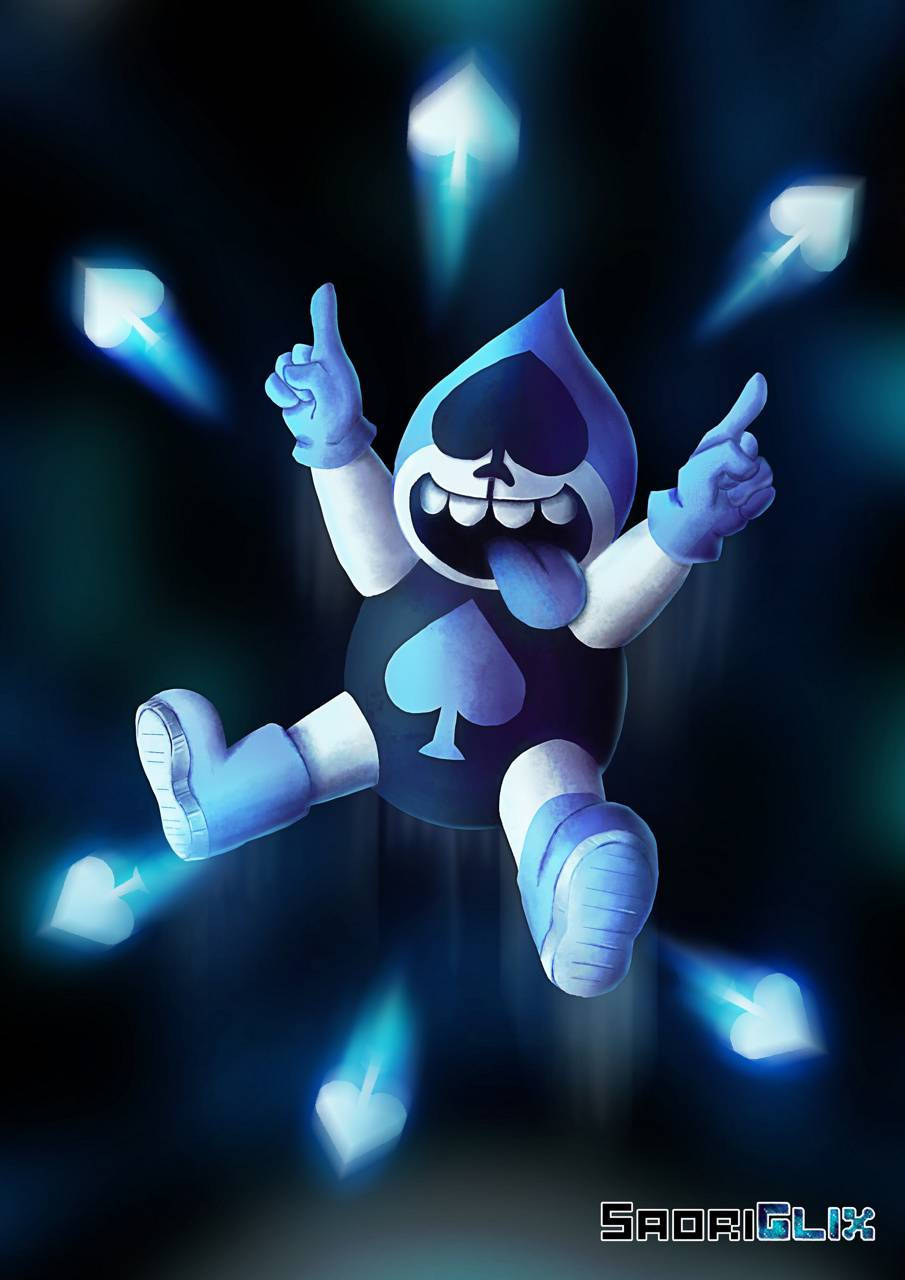 Deltarune Lancer Jumping Wallpaper