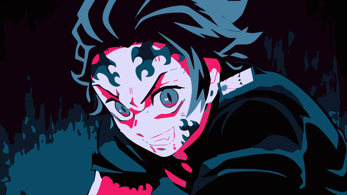 Demon Slayer Pfp Tanjiro Illuminated Face Wallpaper