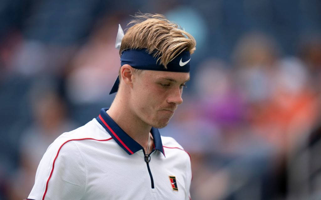 Denis Shapovalov Wearing Blue Nike Bandana Wallpaper