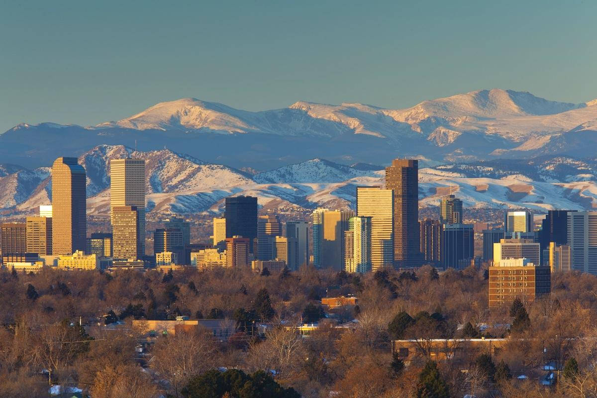 Denver Cityscape Photo Wallpaper