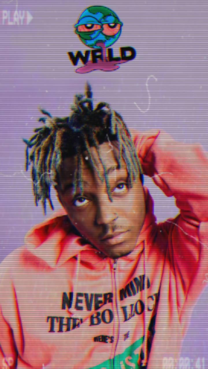 Depiction Of Juice Wrld Carton Wallpaper