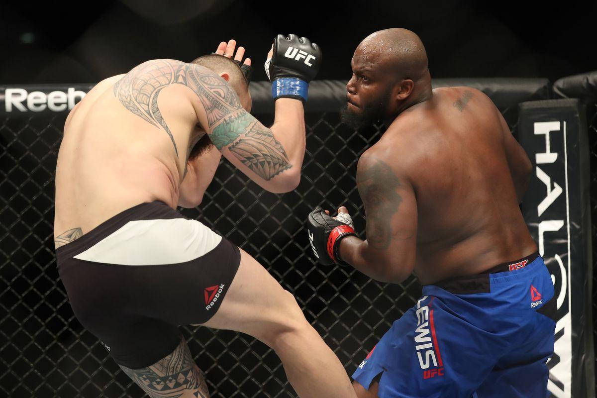 Derrick Lewis Opponent On Fence Wallpaper