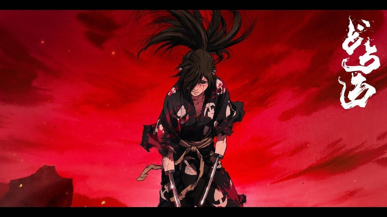 Description- An Illustration Of Hyakkimaru, The Titular Protagonist Of The Anime Series Dororo, Appearing Fierce And Determined As He Stares Into The Distance. Wallpaper