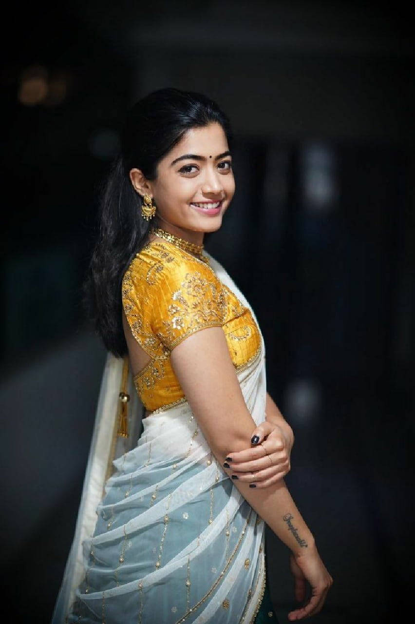 Devastatingly Beautiful Rashmika Mandanna In Hd Wallpaper