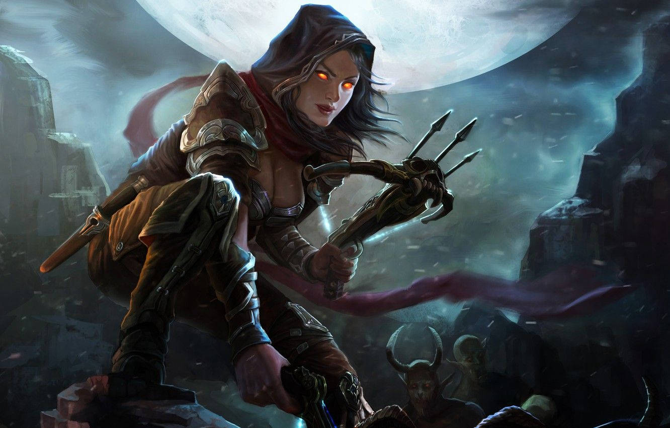 Diablo 3 Female Demon Hunter Wallpaper