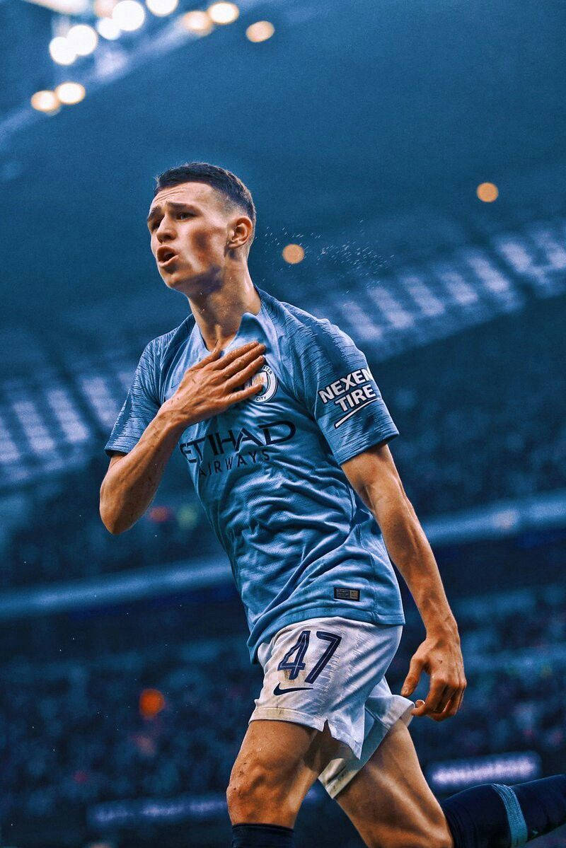 Digital Art Of Phil Foden Wallpaper