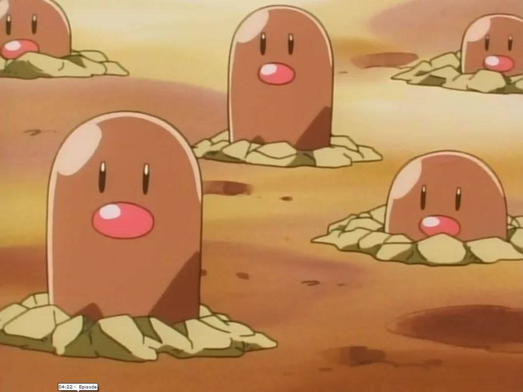 Diglett From Pokémon In Desert Ground Wallpaper