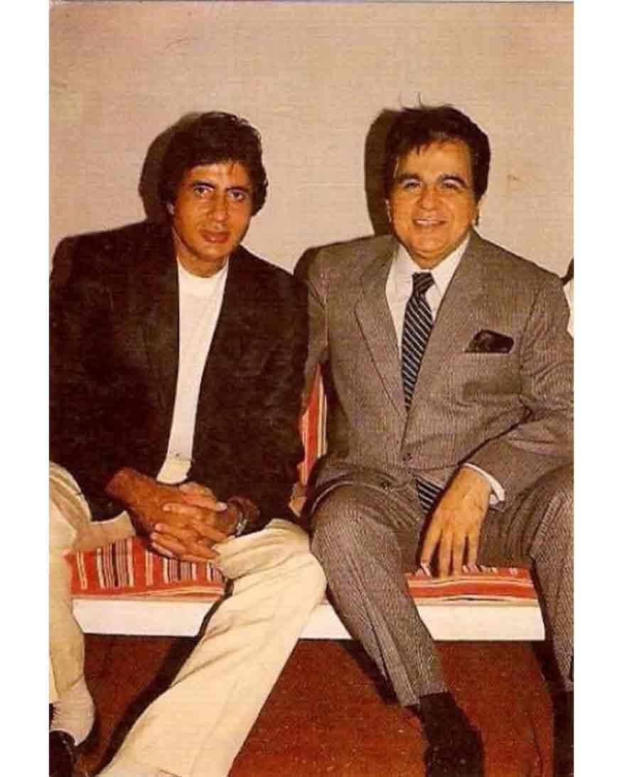 Dilip Kumar With Amitabh Bachchan Wallpaper