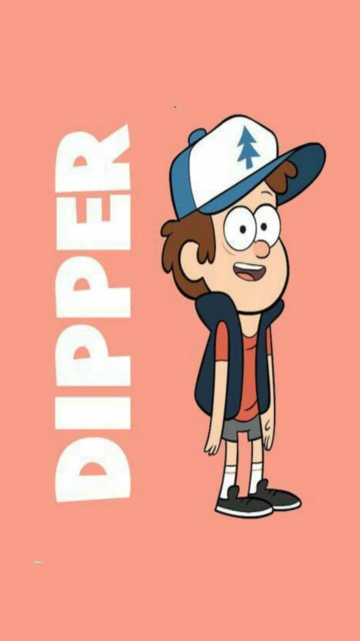 Dipper Pines Peach Background Wallpaper