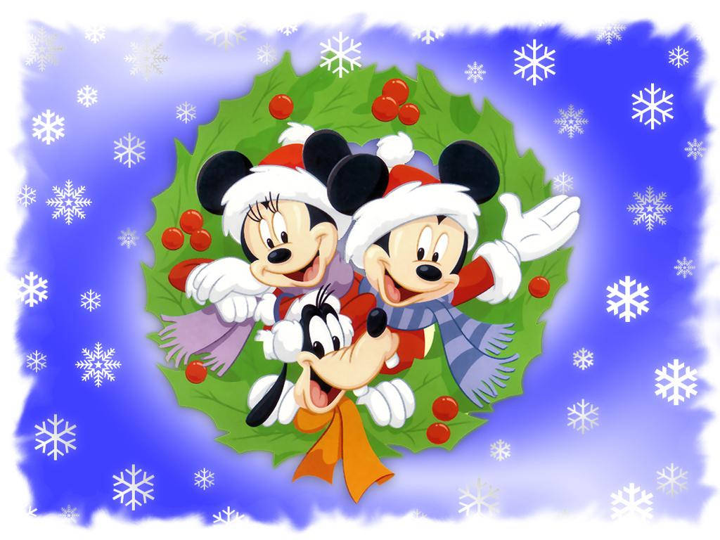 Disney Pluto In Snow Wallpaper