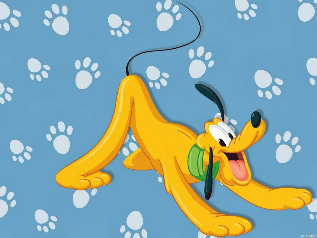 Disney Pluto Pastel Blue Art Wallpaper