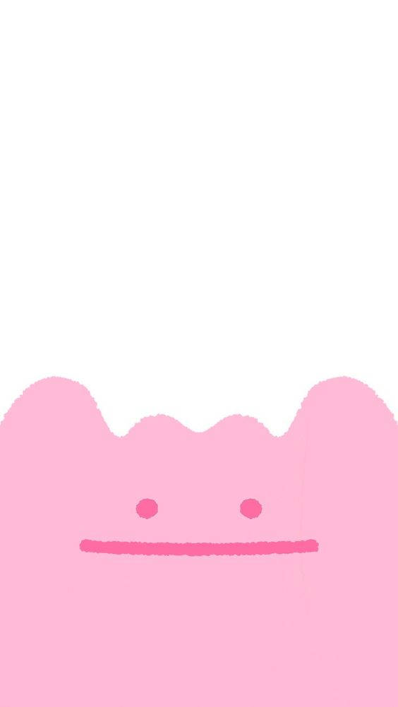 Ditto Pink Drawing Wallpaper