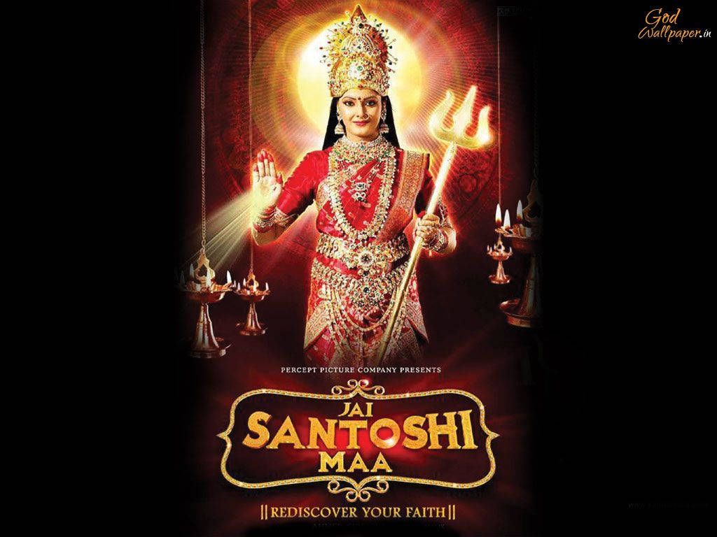 Divine Image Of Santoshi Maa Wallpaper