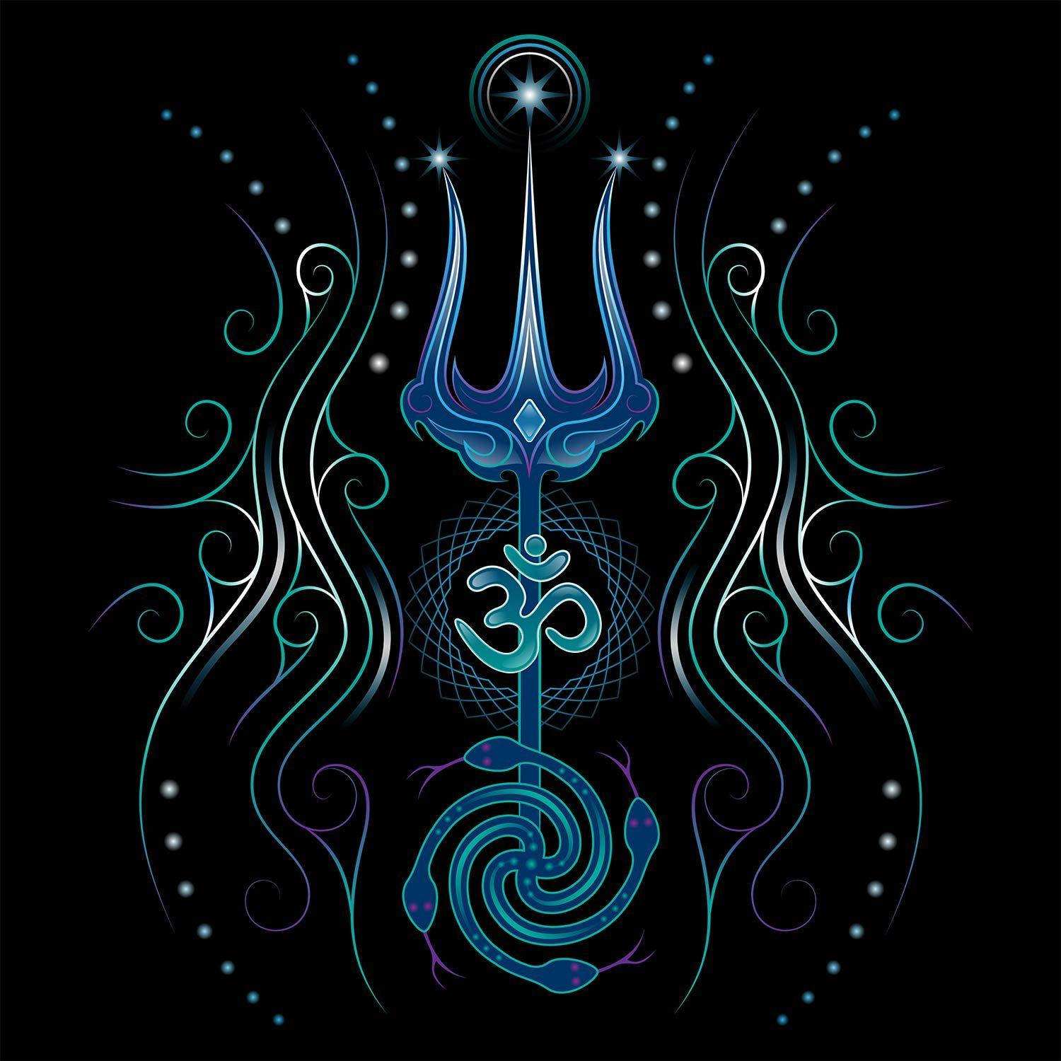 Divine Trishul Digital Art - Spirituality In Modern Aesthetics Wallpaper