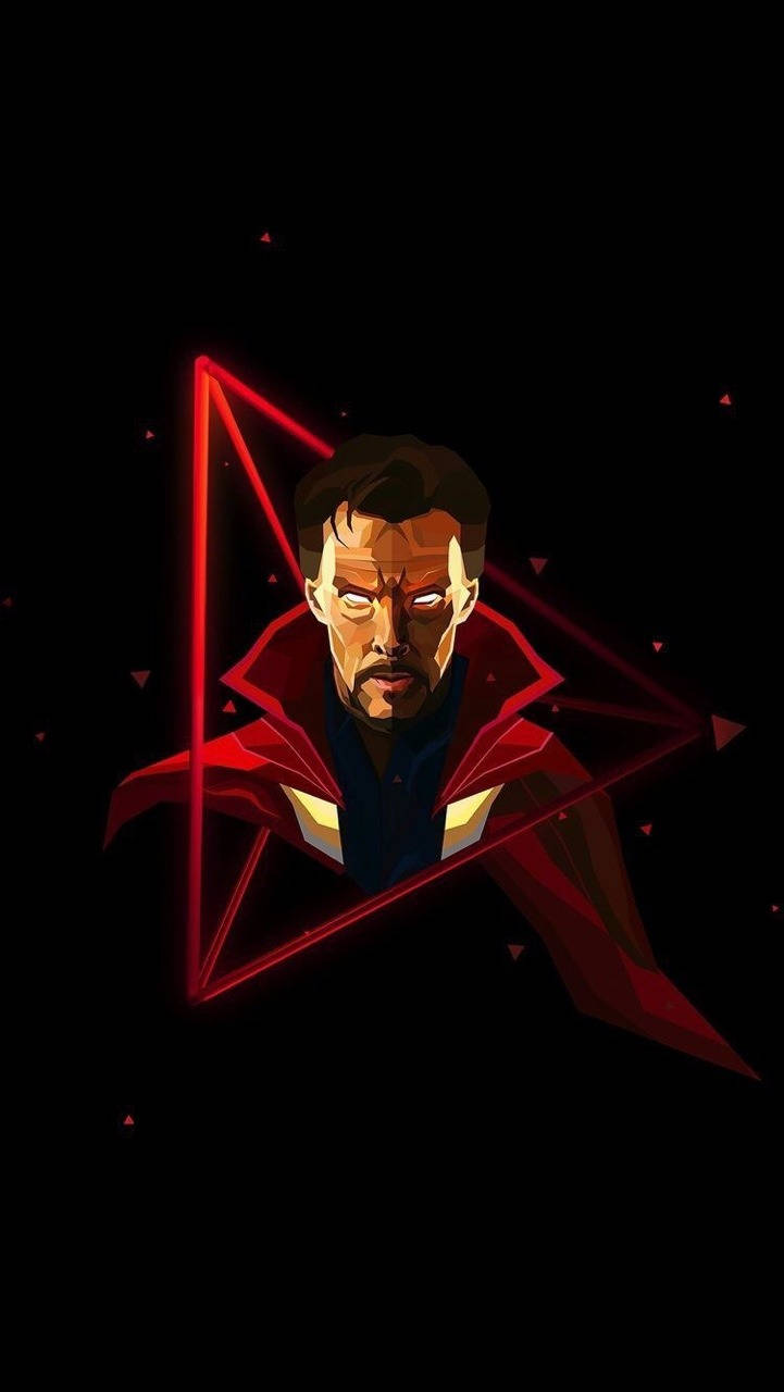 Doctor Strange Neon Light Wallpaper