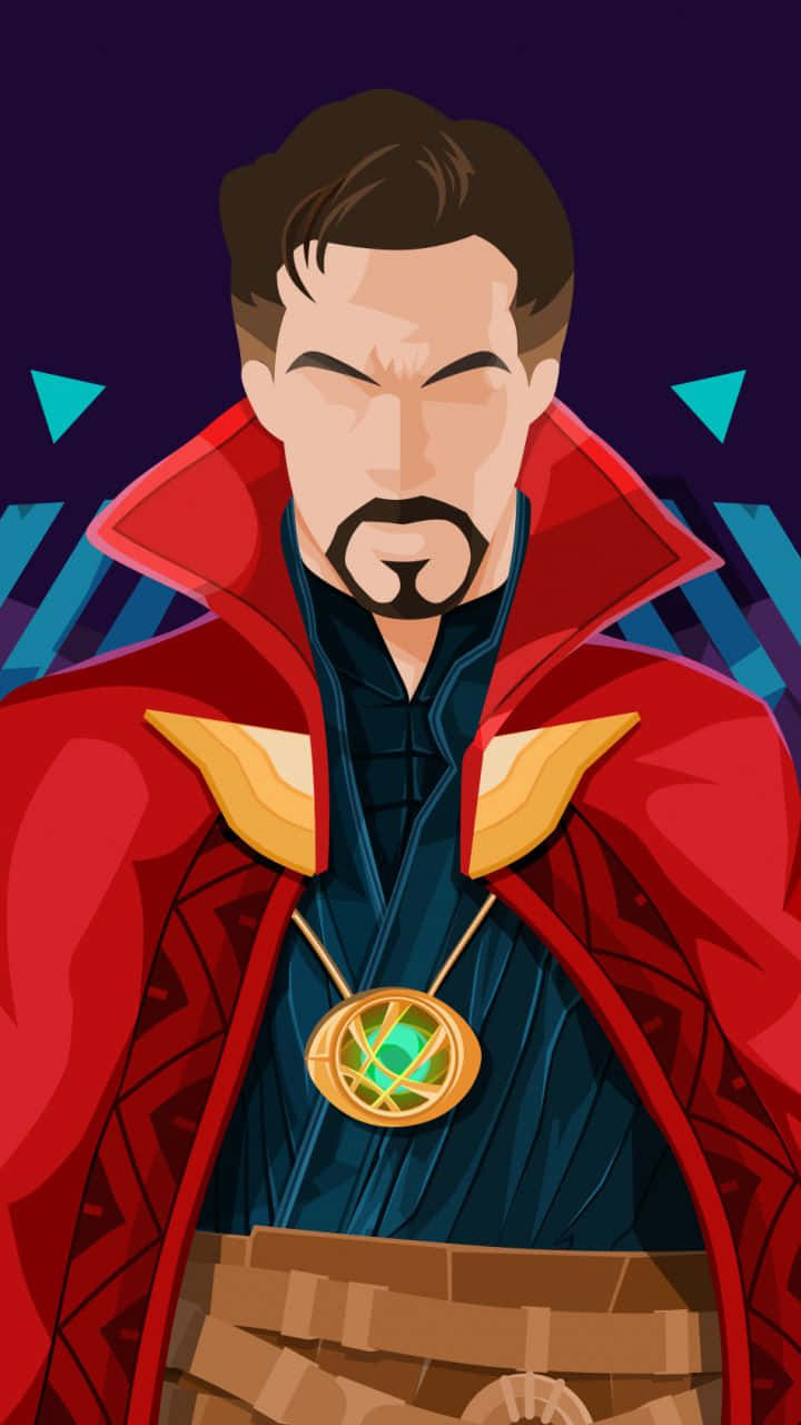 Doctor Strange Vector Marvel Art Iphone Wallpaper