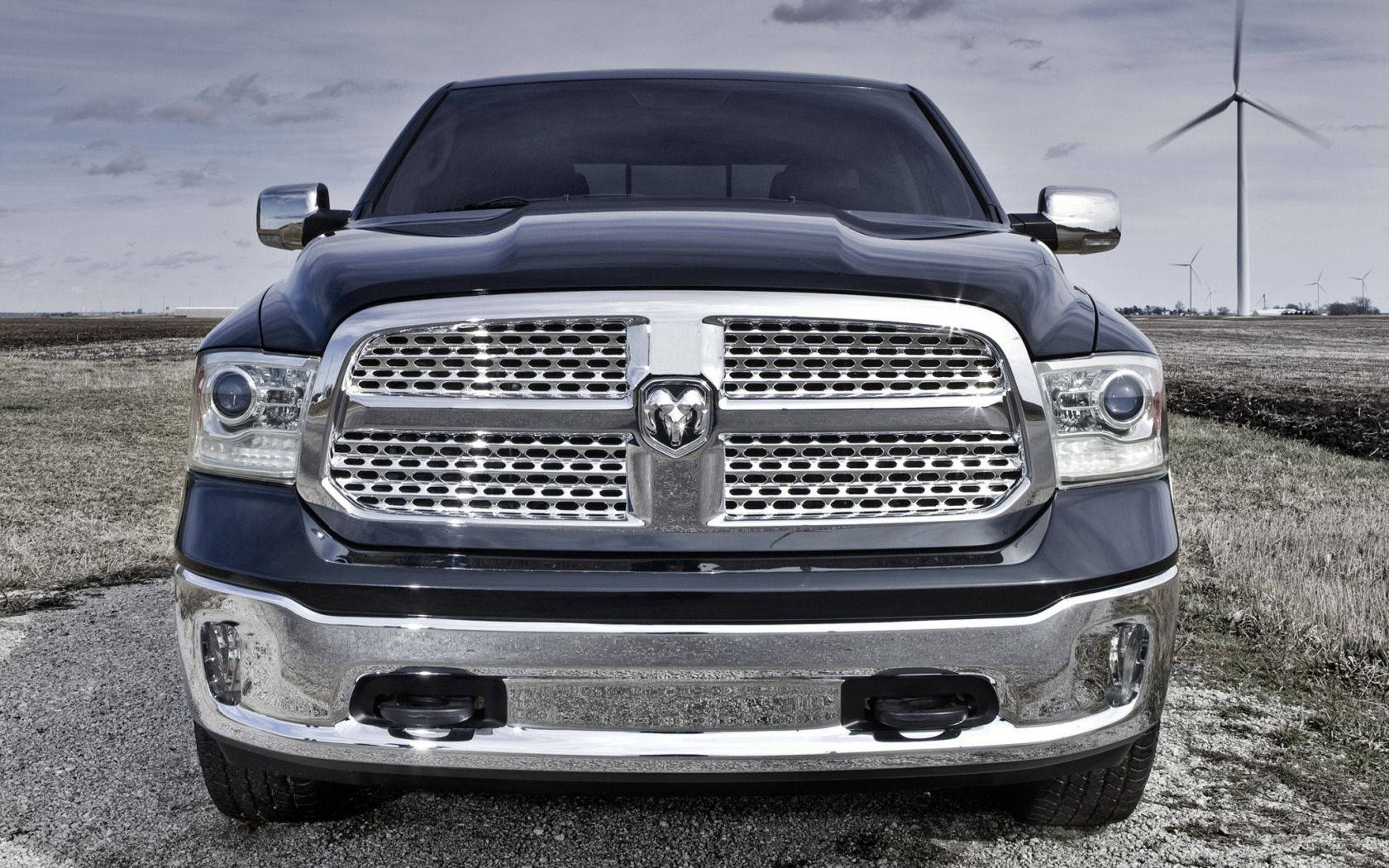 Dodge Ram Pickup Front Details Wallpaper