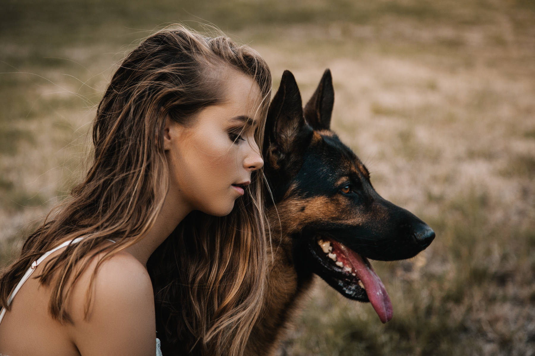 Dog And Girl Best Friend Wallpaper