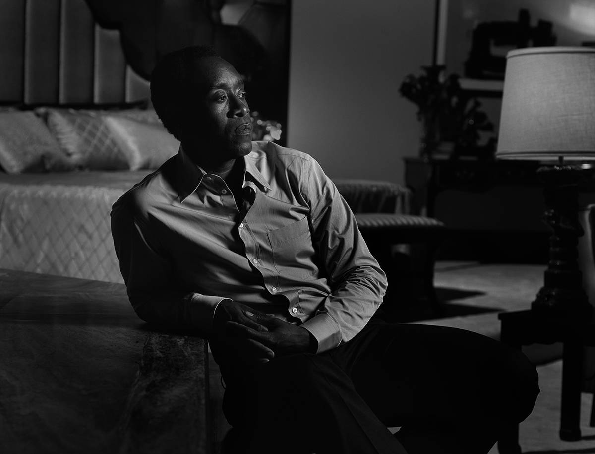 Don Cheadle In B&w Wallpaper