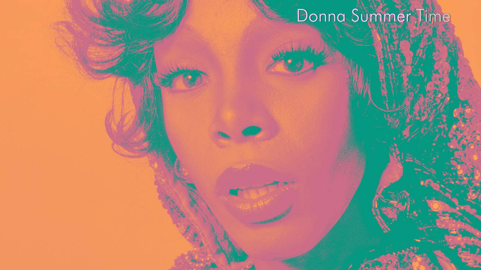 Donna Summer Retrowave Color Mix Fan Art Wallpaper