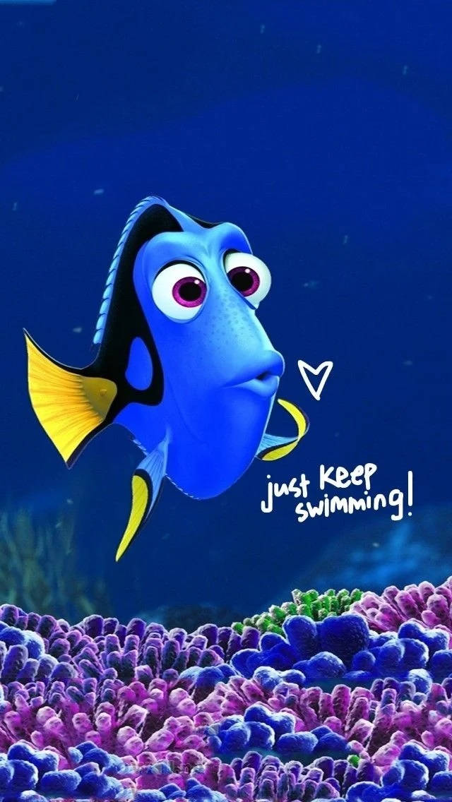 Dory Just Keep Swimming Disney Iphone Wallpaper