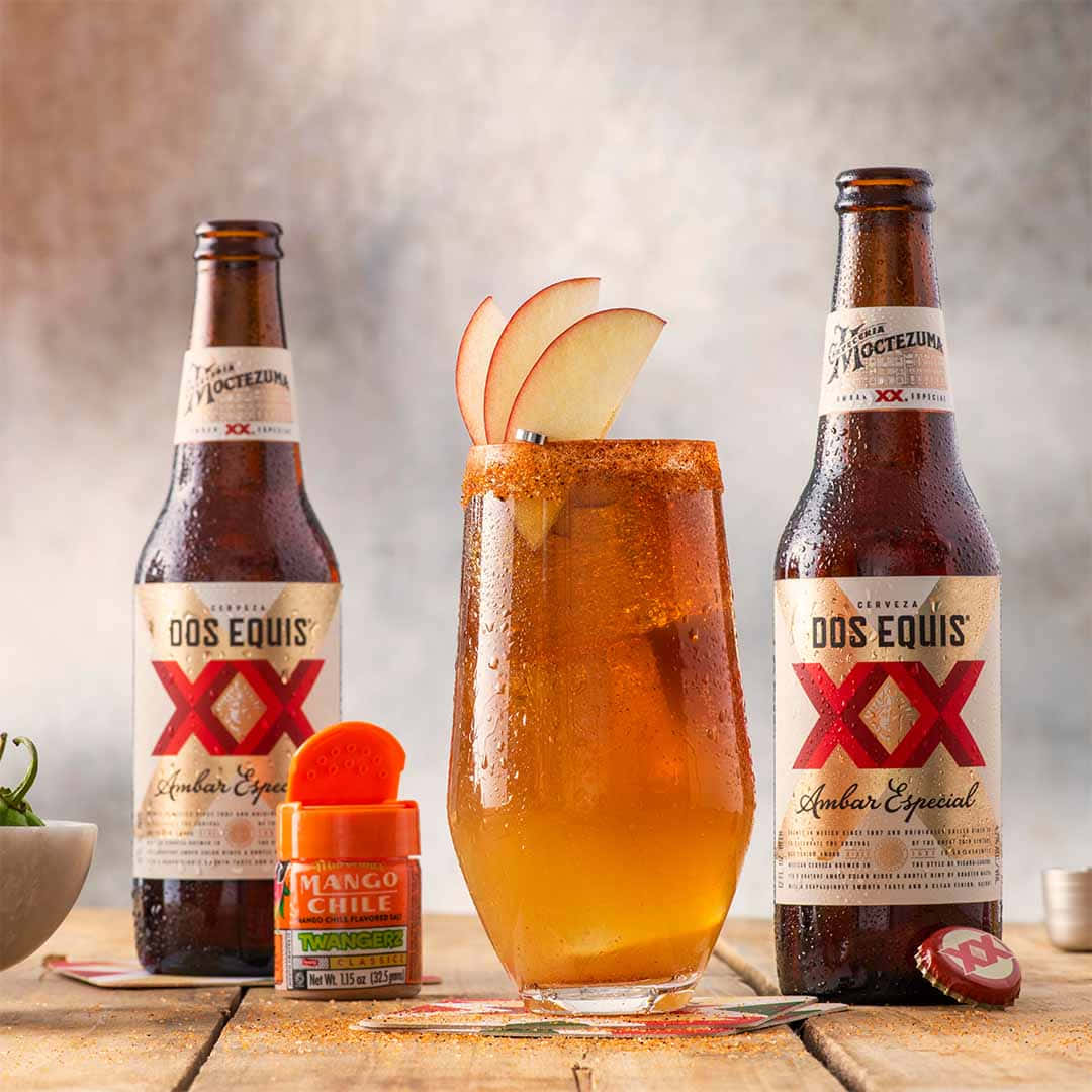 Dos Equis Ambar Especialwith Mango Chile Wallpaper