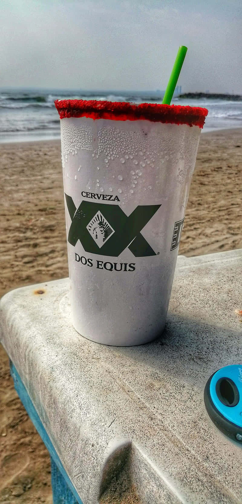 Dos Equis Beach Drink Cup Wallpaper