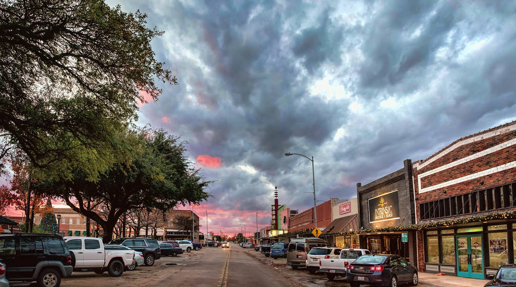 Downtown Garland Square Wallpaper