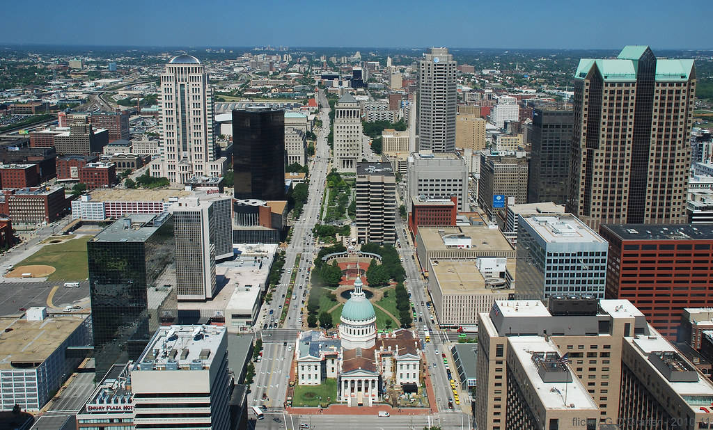 Downtown St Louis Top View Wallpaper