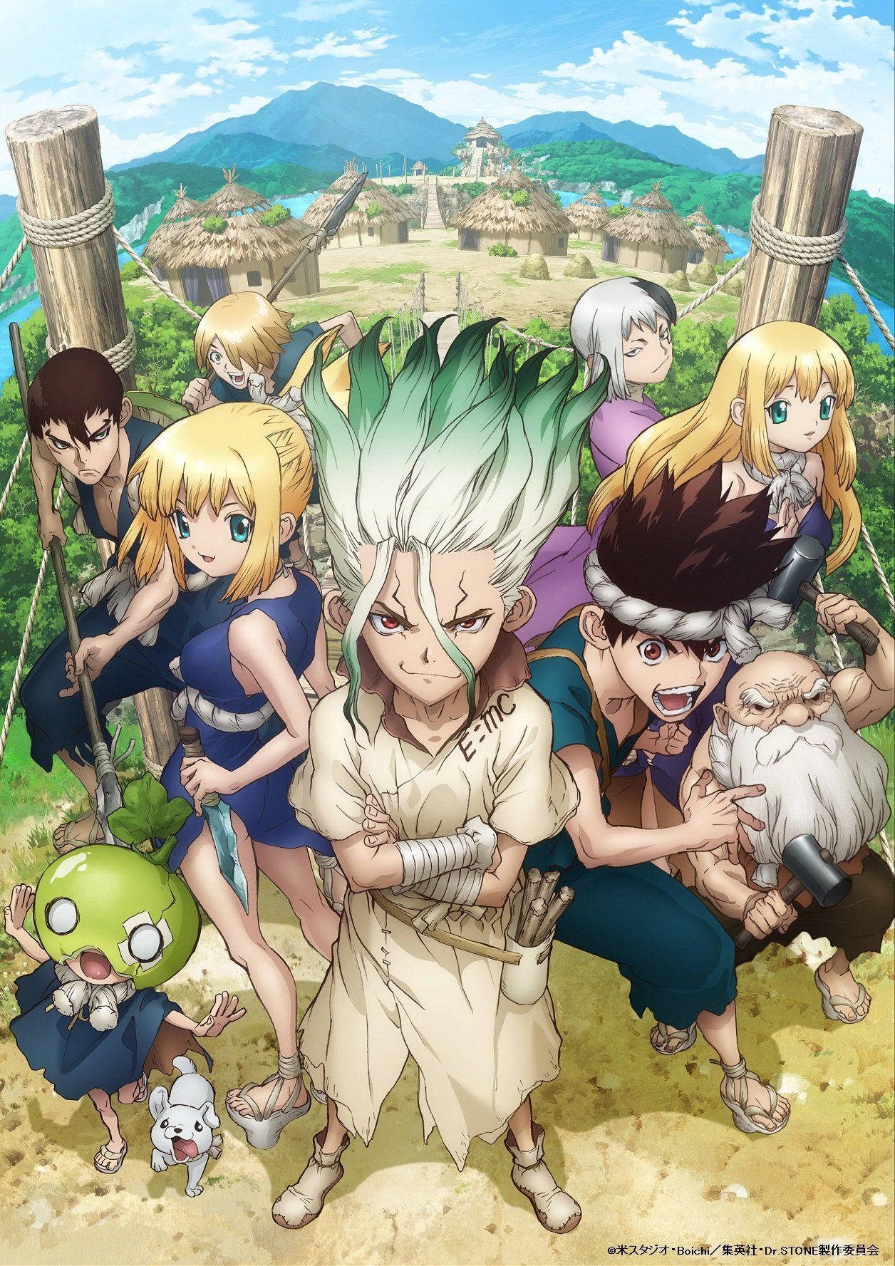 Dr Stone Senku And Friends Wallpaper