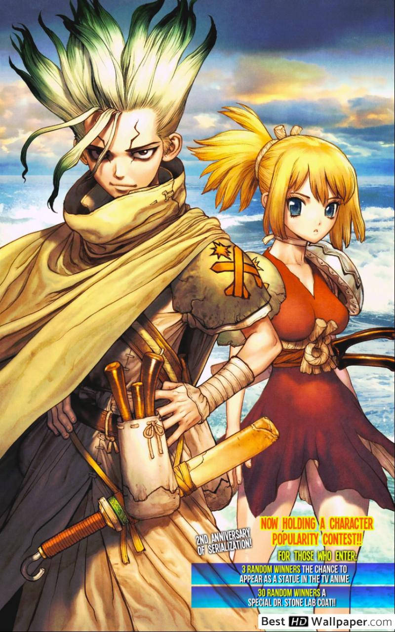 Dr Stone Senku And Kohaku Wallpaper