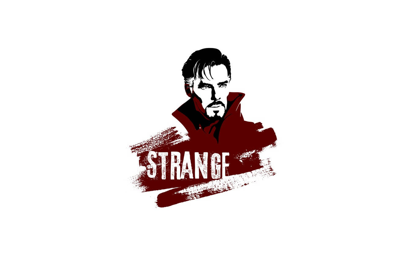 Dr Strange Graffiti White Background Wallpaper