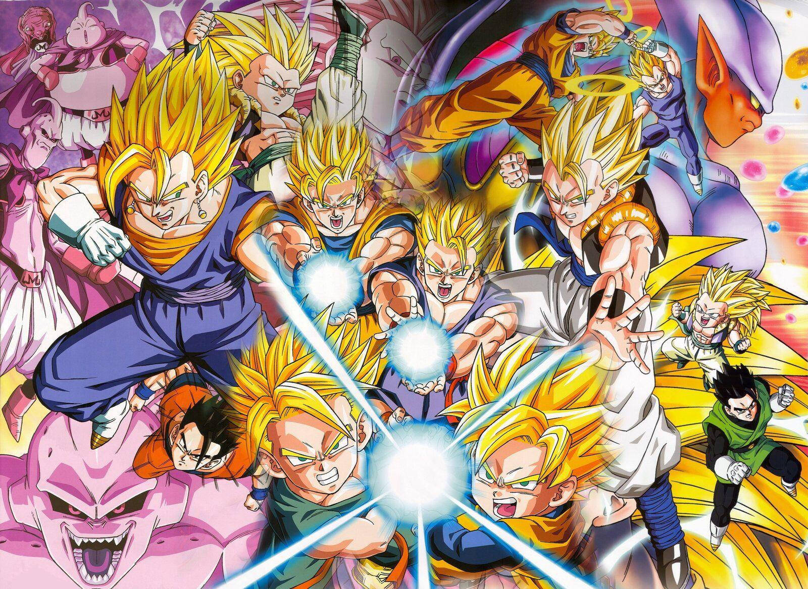 Dragon Ball Cast Featuring Goten Wallpaper