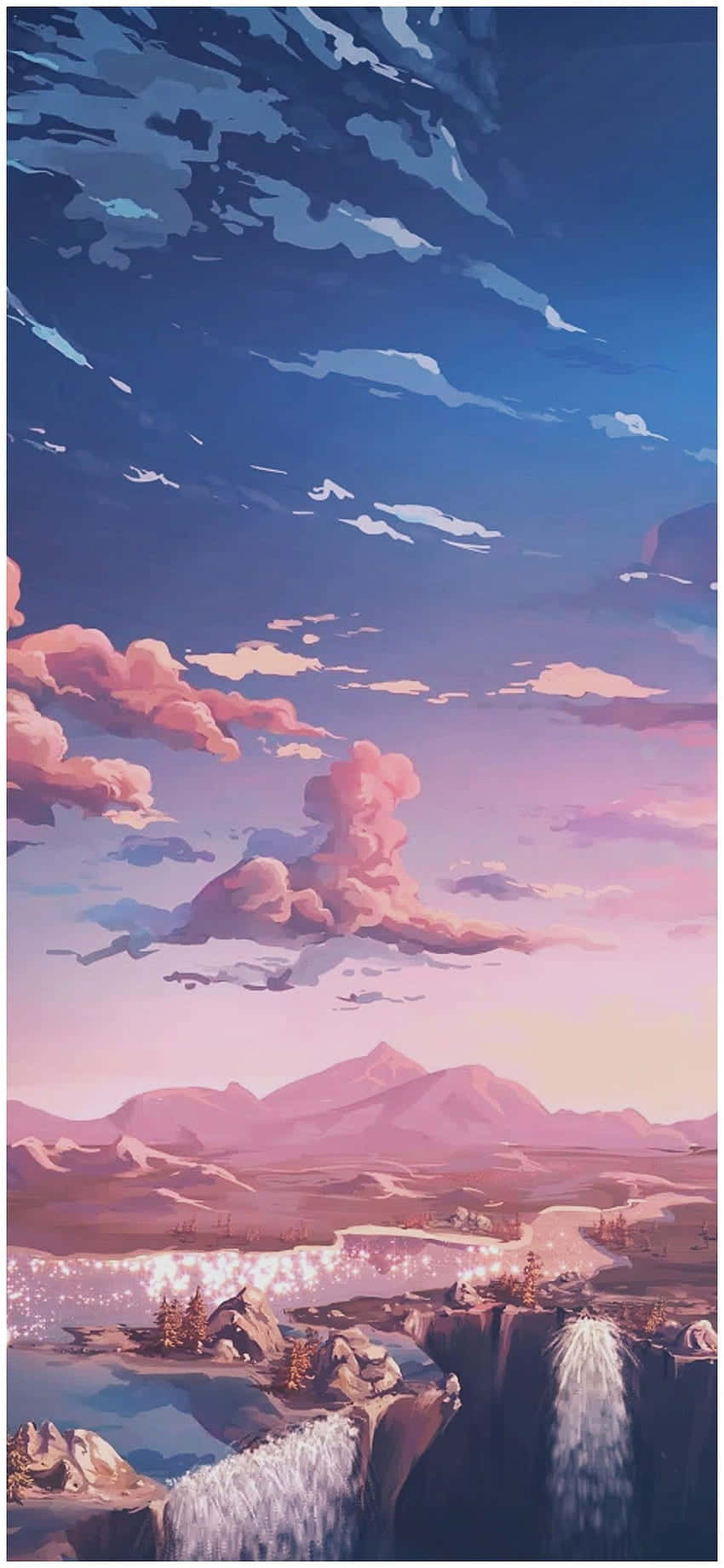 Dreamy Pink Aesthetic Anime Phone ✨ Wallpaper