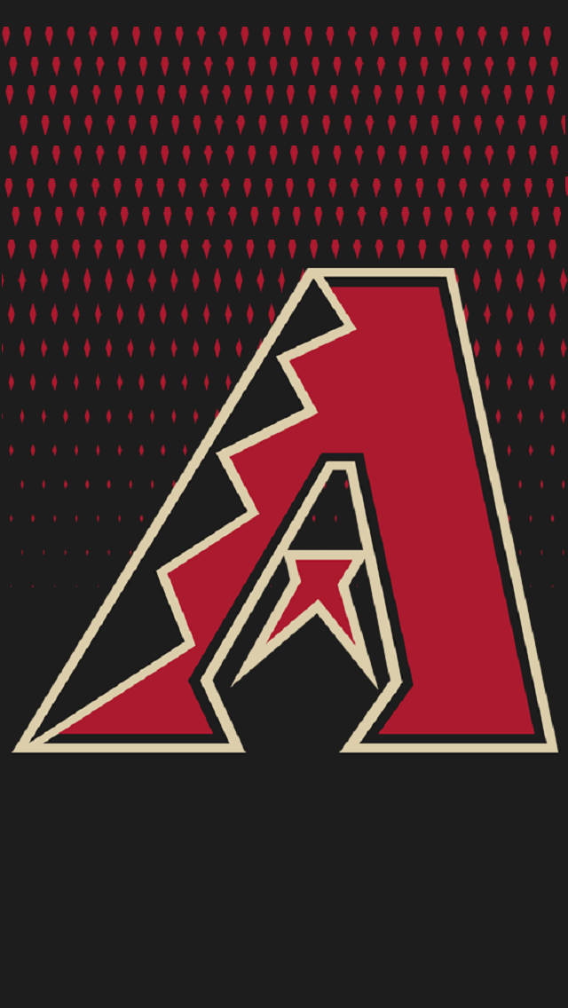 Dripping Red In Black Arizona Diamondbacks Wallpaper