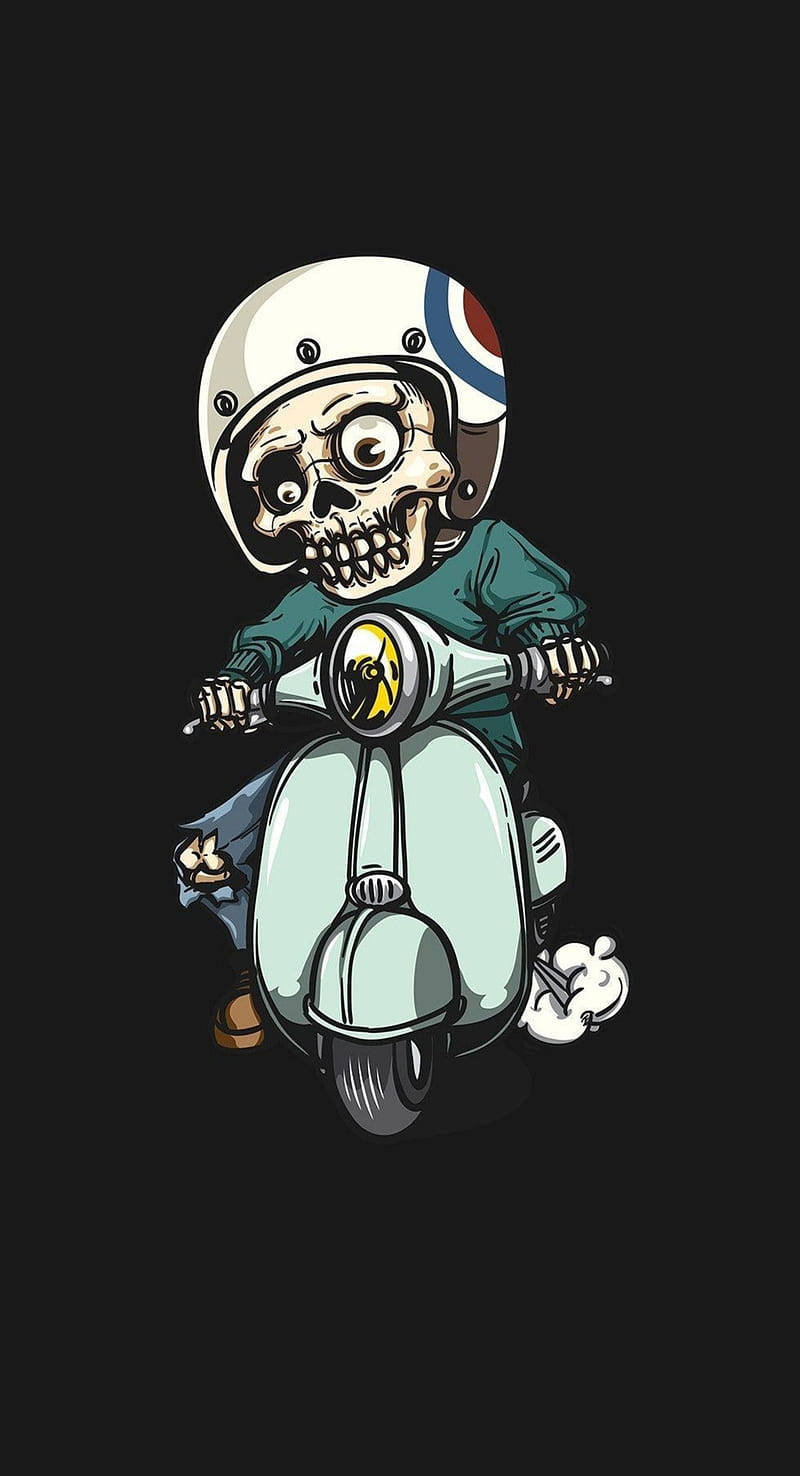 Driving Skeleton Swag Wallpaper